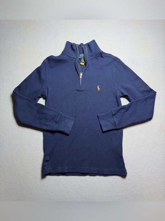 Polo Ralph Lauren Other - Boys Polo Ralph Lauren Half Zip Solid Blue Cotton Pullover Shirt Size S/P(8)
